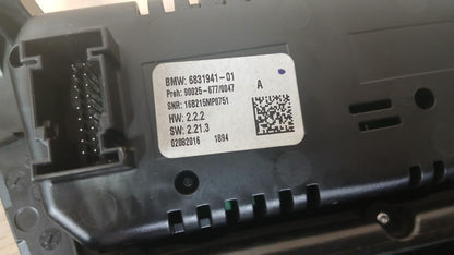 2018 BMW X6 F16 X5 F15 Heater/Ac Controls 6831941 ceramic 