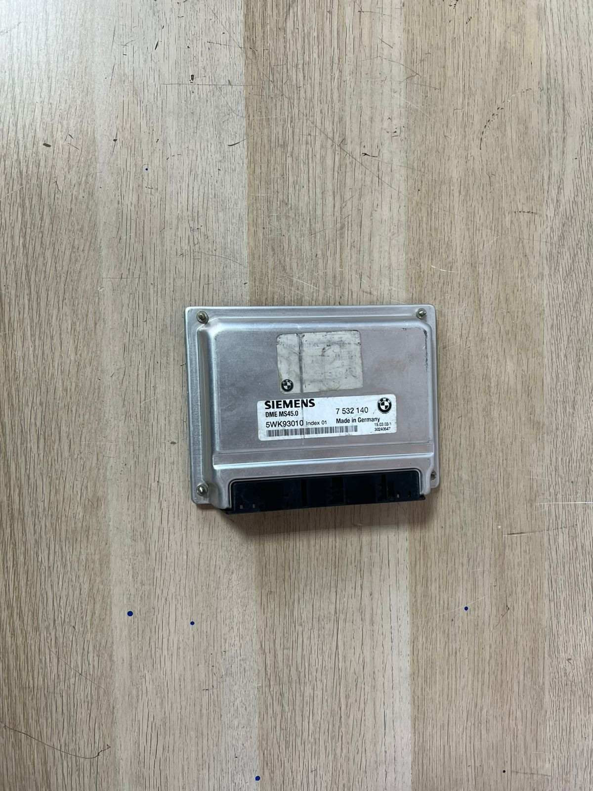 BMW Z4 E85 E86 3.0 2003 ENGINE CONTROL UNIT MODULE ECU ONLY MANUAL - 7532140
