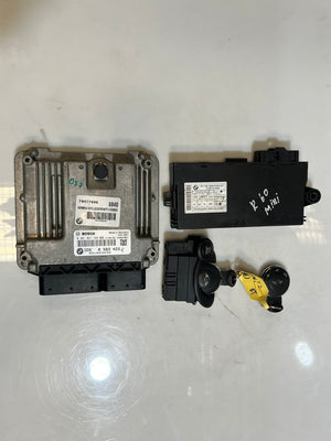 2015 Mini Cooper R60 N47N Engine Control Unit ECU SET DDE+CAS3+2KEYS 8583423