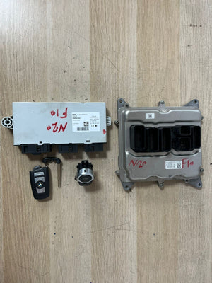 BMW F10 N20 ECU ENGINE CONTROL UNIT SET+CAS4+ KEY 8617551 ECU KIT