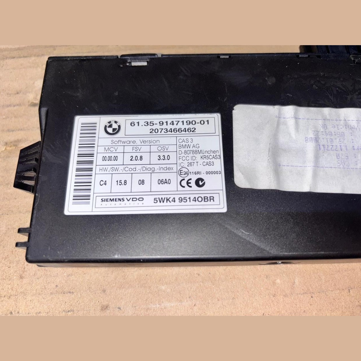BMW X5 DIESEL 3.0D E70 2008-10 M57N2 Vin-L172711 -DDE BOSCH OEM ECU SET  7809944