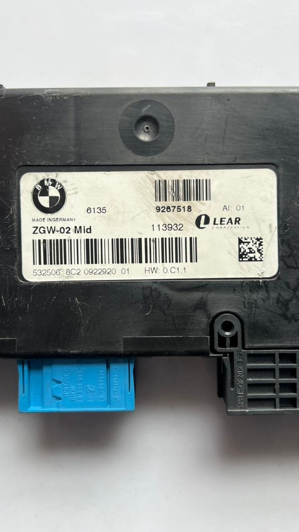 2011-17 BMW X3 Central Gateway Module 9267518 F25 E90 E60 E63 