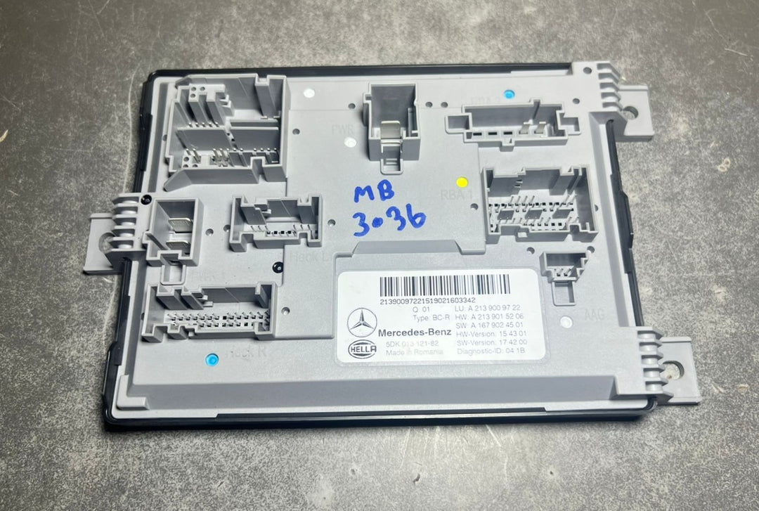 19-23 Mercedes-Benz W213 CLS Body Comfort Control Module Unit A213 9009722 OEM
