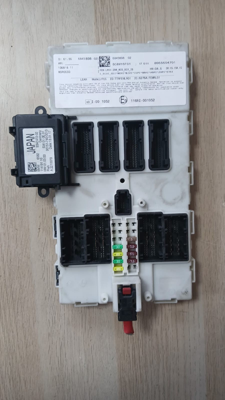 BMW 3 Series F30 F35 F31 2012-2018 Body Control Module 6843898 LIQ23756