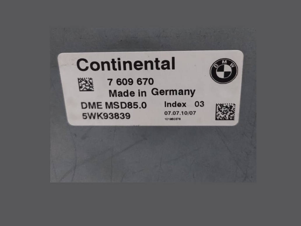 BMW F01 F07 5 7 SERIES N63B44A DME ENGINE CONTROL UNIT ECU ONLY  MODULE,-7609670