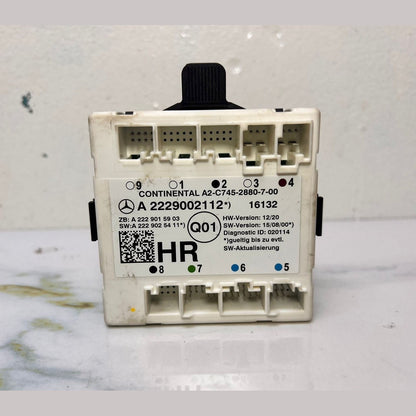 2015-2018 Mercedes-Benz C300 C43 Door Control Module A 2229002112 C-Class W205