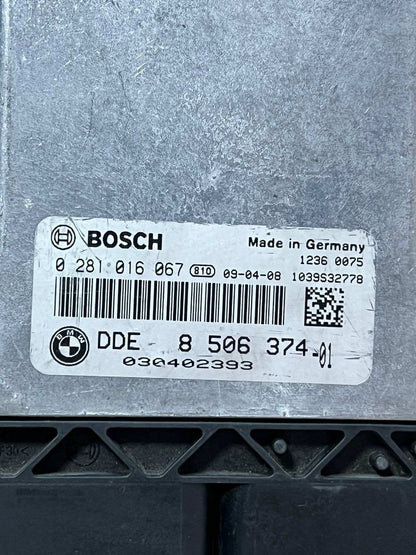 ENGINE CONTROL UNIT ECU BMW E87 E92 2009 0281016067 DDE8506374 3 Series E90