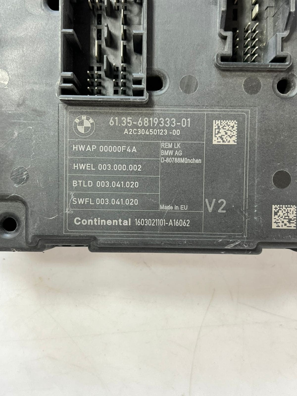 2016 BMW 3 Series F30 BCM BDC Rem Rear Body Control Comfort Module Unit 6819333