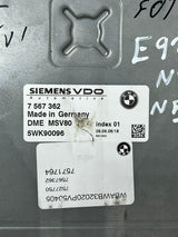 07-11 BMW 328i E92 N52 2.5 Engine Control Module ECU DME+CAS3+NO KEY SET 7567362