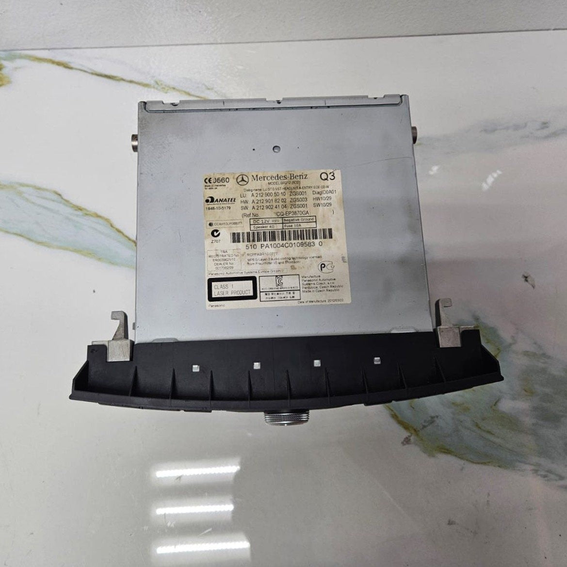 Mercedes-Benz Audio Cd Player Head Unit A2129005010
