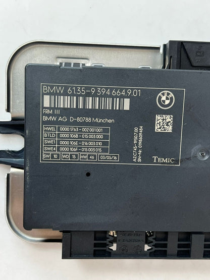 2014-16 BMW 5' 6' 7' F07 F10 F11 F12 F13 528i Light Control Module 9394664 OEM