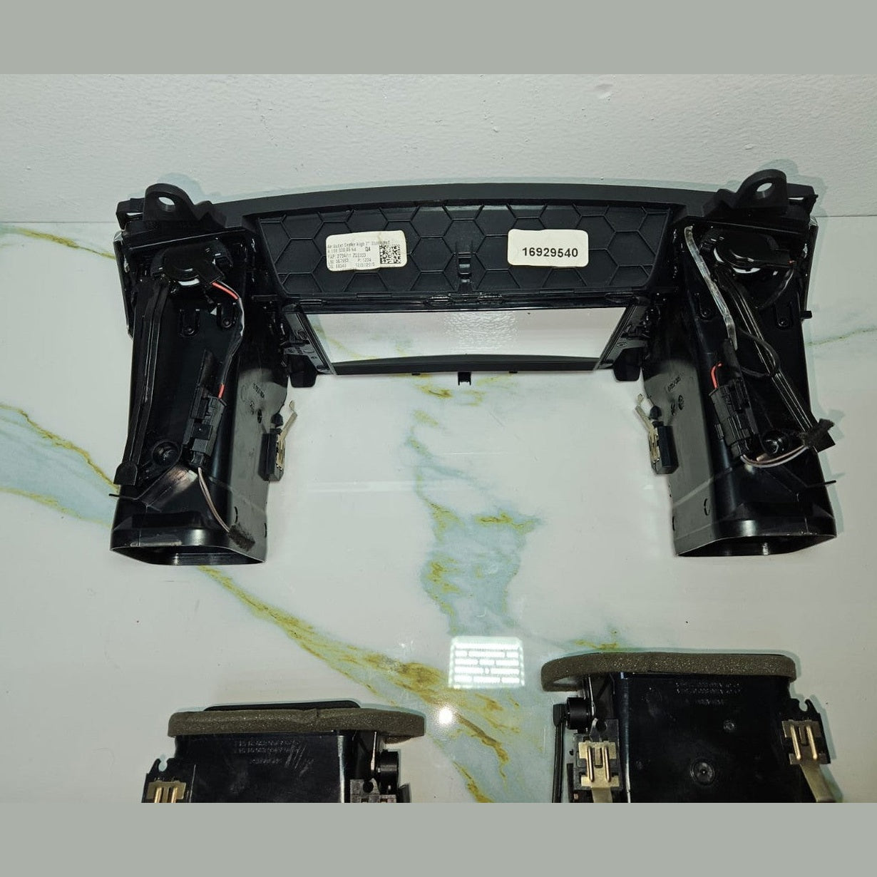 12-16 Mercedes W166 Dash Dashboard Center \ Left & Right A/C Air Bezel Trim Set