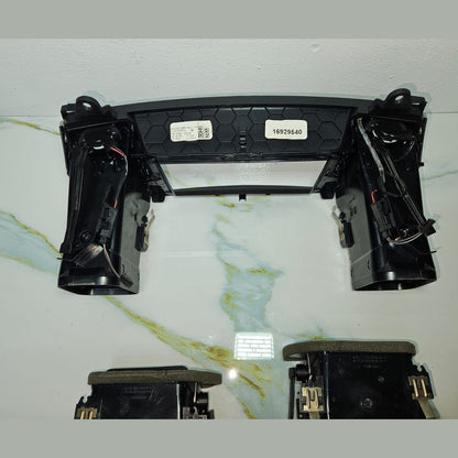 12-16 Mercedes W166 Dash Dashboard Center \ Left & Right A/C Air Bezel Trim Set