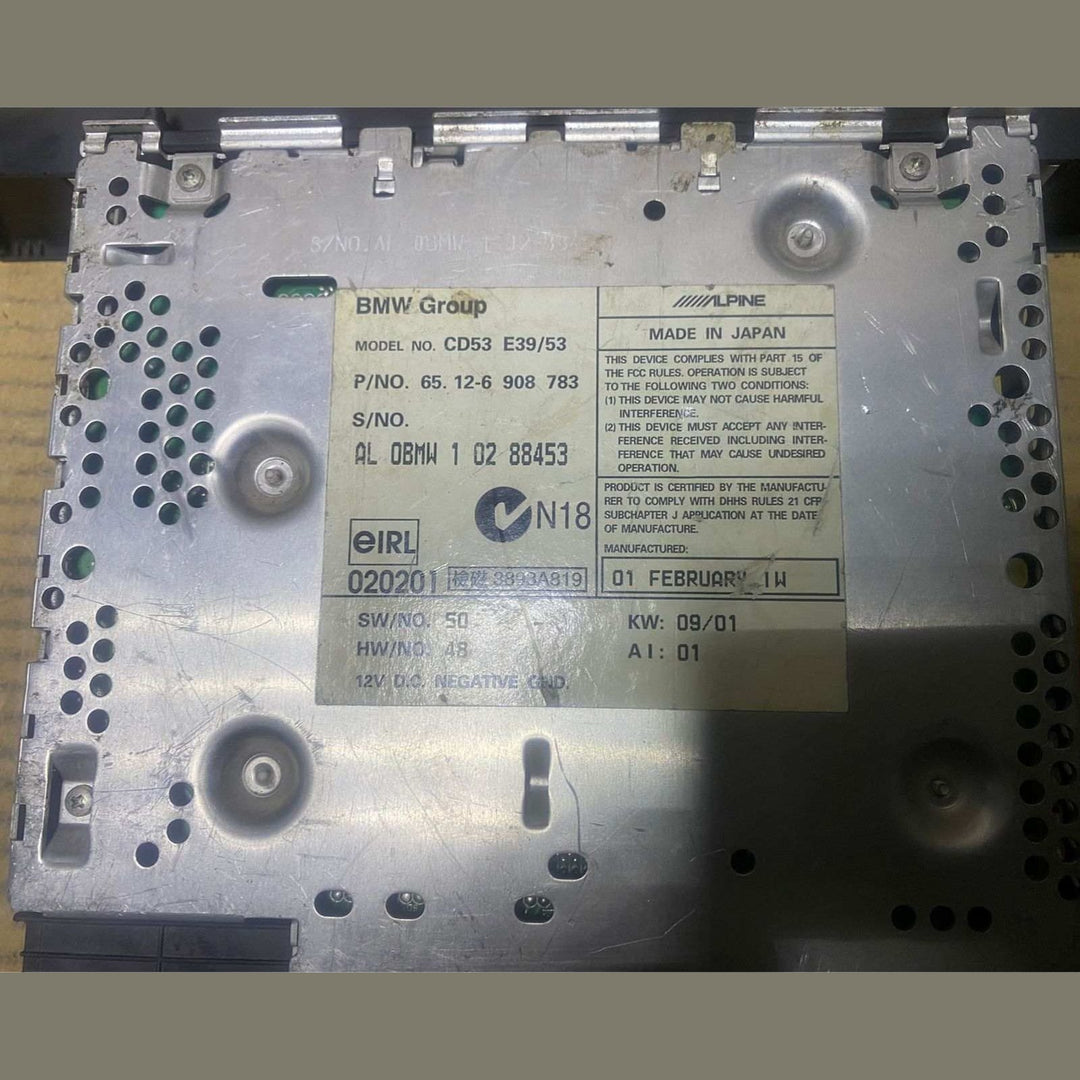 2000-2003 BMW X5 Cd Player 6908783 E53 E39 528I 525I HEAD UNIT 