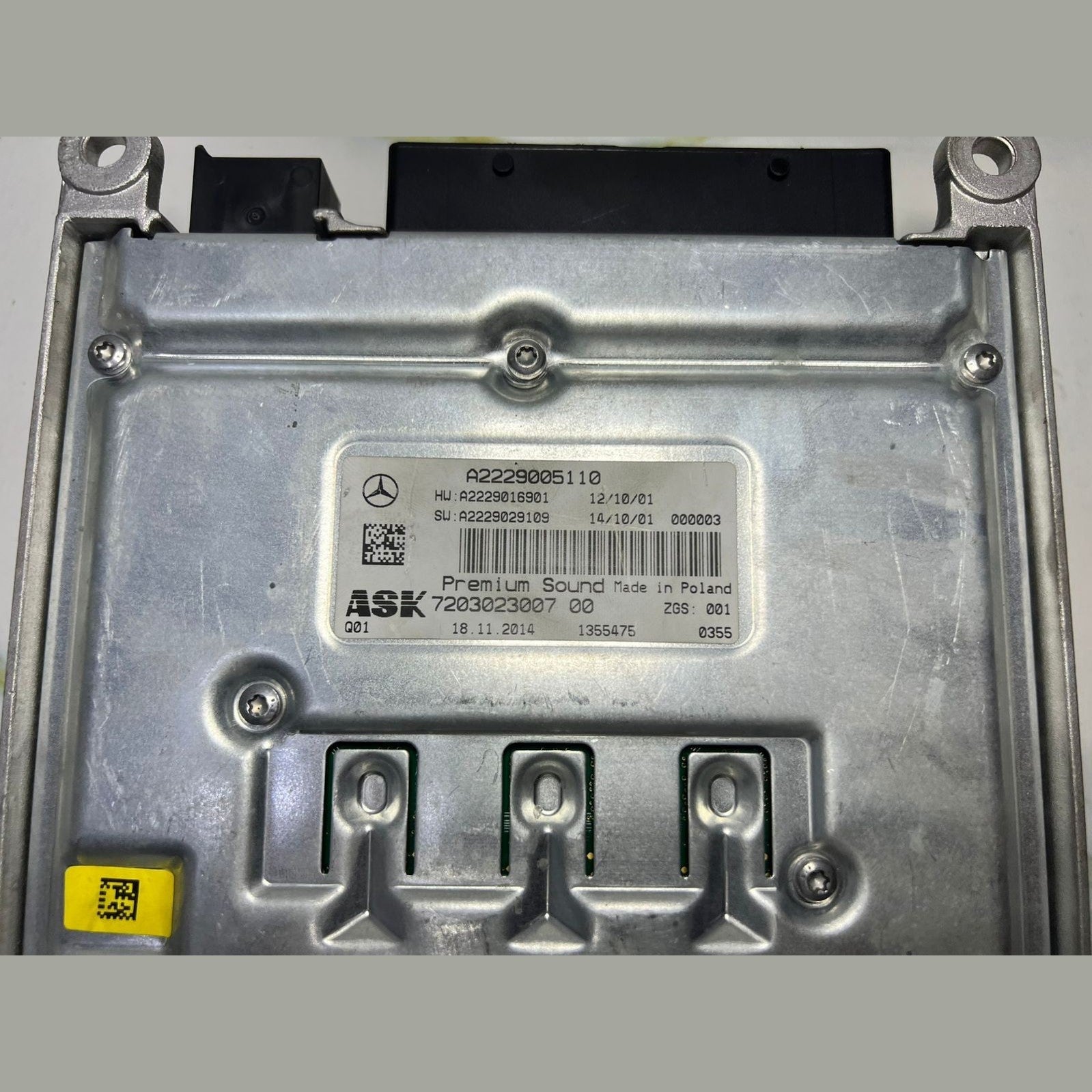 Mercedes W222 Burmester ASK Premium Sound Amplifier Assembly A222 9005110 OEM