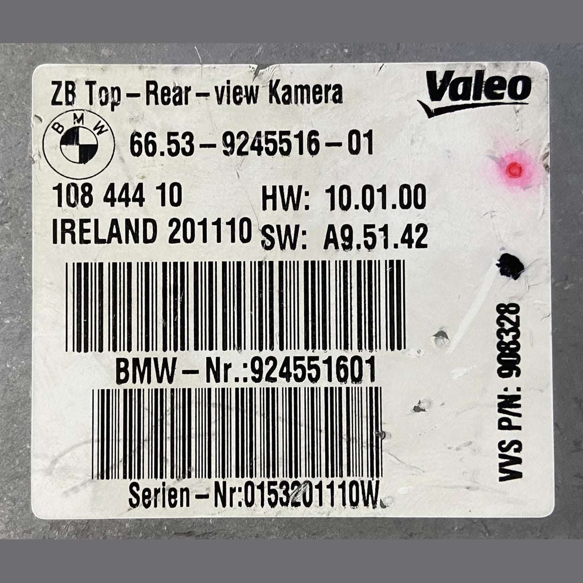 OEM BMW X5 X6 TOP REAR VIEW PARKING CAMERA CONTROL MODULE 9245516