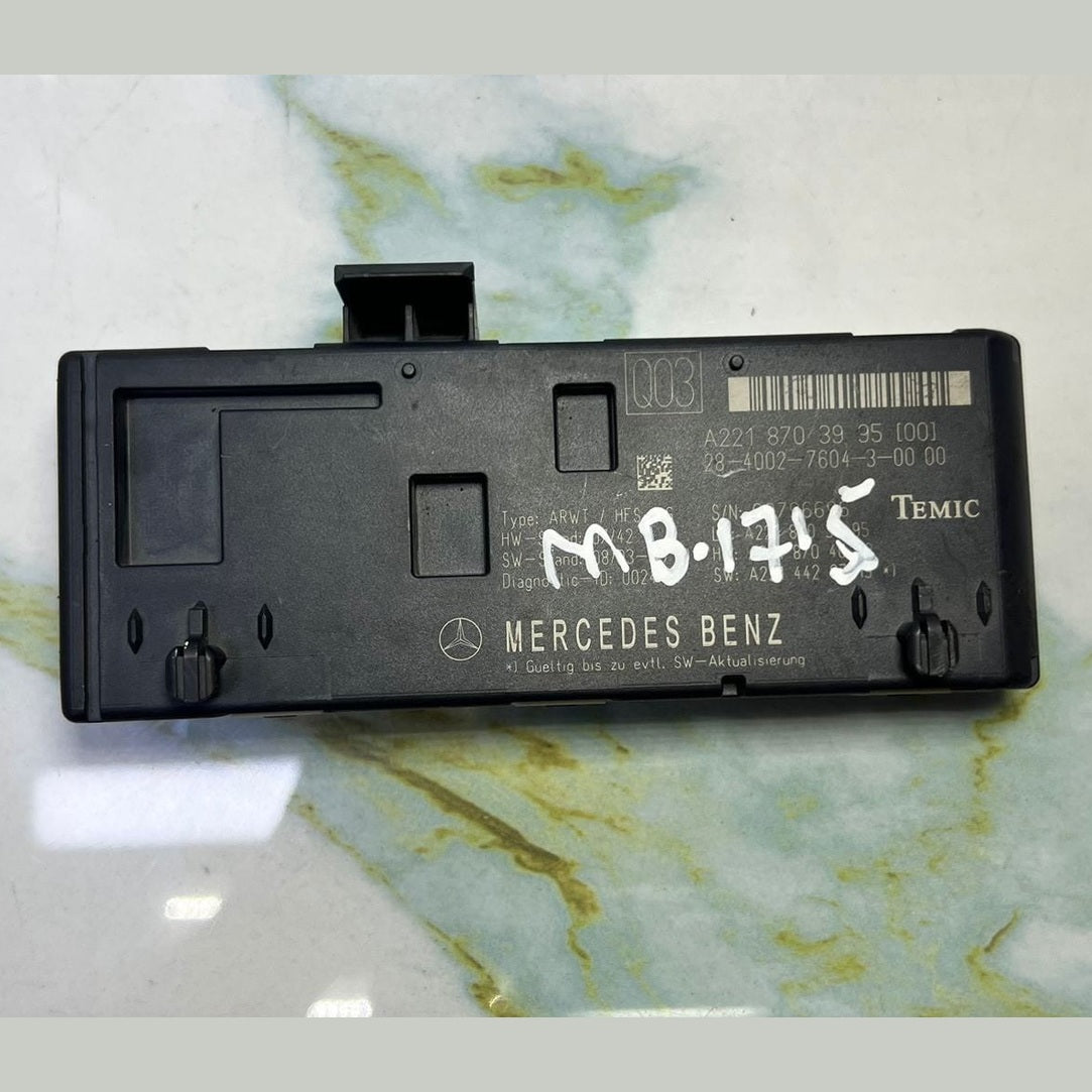 2013 Mercedes-Benz S350 Trunk Release Control Module A2218703995 W221 S-Class