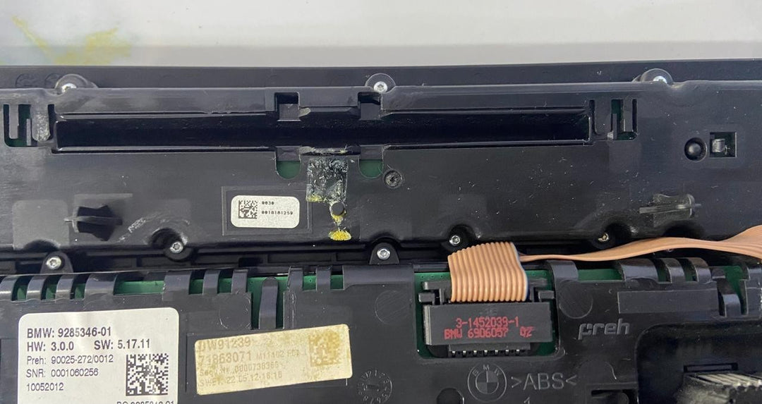 OEM BMW 6 SERIES F06 F12 F13 CLIMATE CONTROL PANEL 9285346