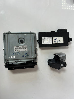 2006-2013 BMW X5 N57 E70 Engine Control Unit ECU SET DDE + CAS3 AG +1KEY 8517016