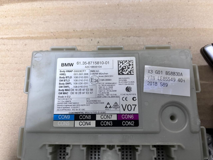 BMW G01 X3 B58B30A VIN LE85549 40i 2018 ENGINE CONTROL UNIT SET + KEY - 9485817