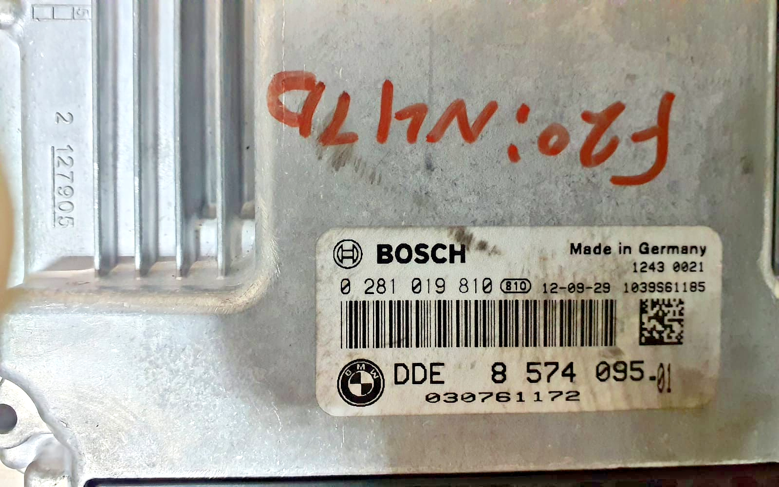 BMW 1 Series F20 116d N47D Diesel ECU DDE CAS3 Kit NO KEY OEM 8574095