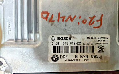 BMW 1 Series F20 116d N47D Diesel ECU DDE CAS3 Kit NO KEY OEM 8574095
