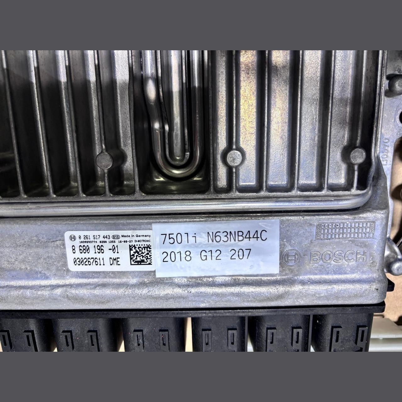 BMW 750li N63NB44C 2018 G12 ENGINE CONTROL UNIT COMPLETE SET + KEY  - 8680196