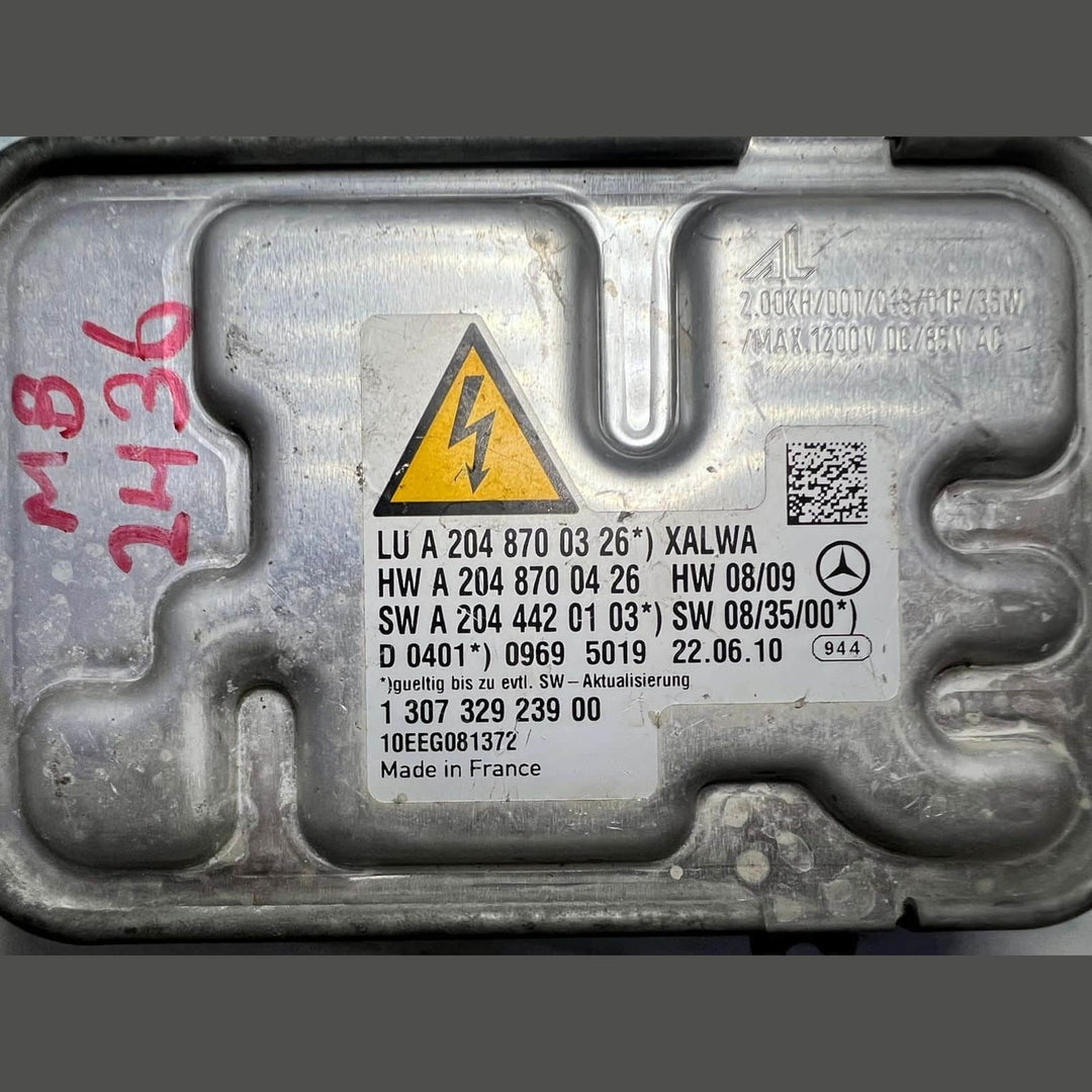 2010-14 Mercedes-Benz C250 Xenon HID Headlight Ballast A2048700326 W204 C-Class