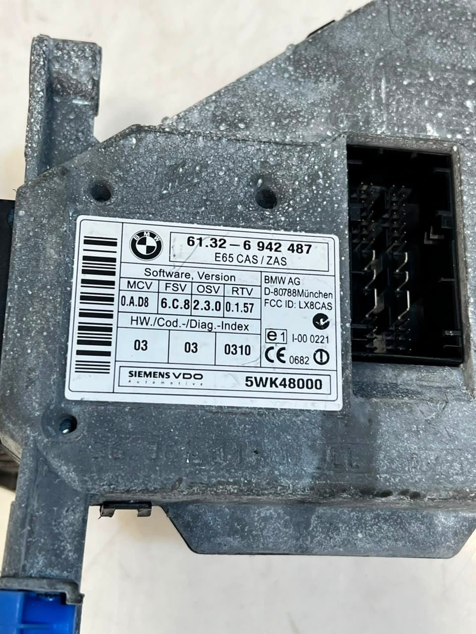 2003 BMW 745i 7' E66 N62 Engine Control Unit ECU DME CAS/ZAS 7529326 OEM