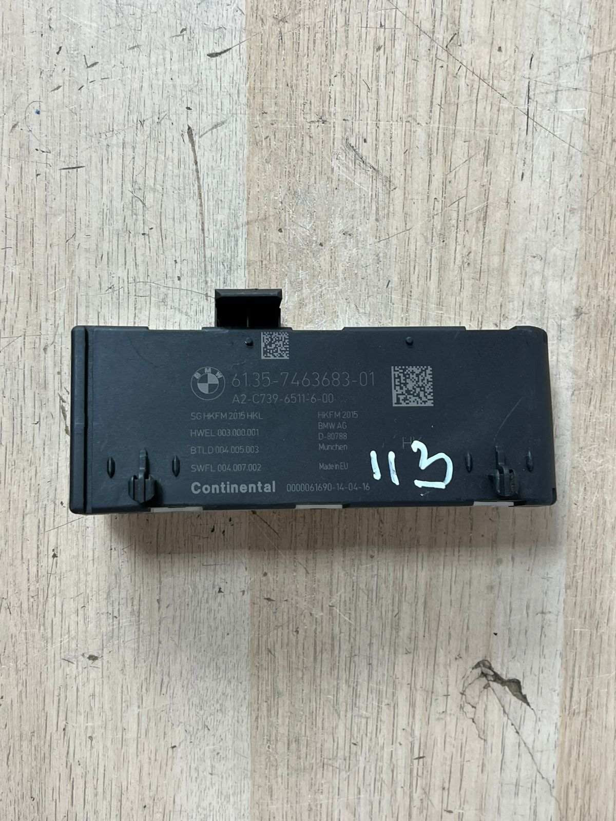2016-2025 BMW X3 Tailgate Control Module 7463683 5 Series G30 G38, 7 Series G11 
