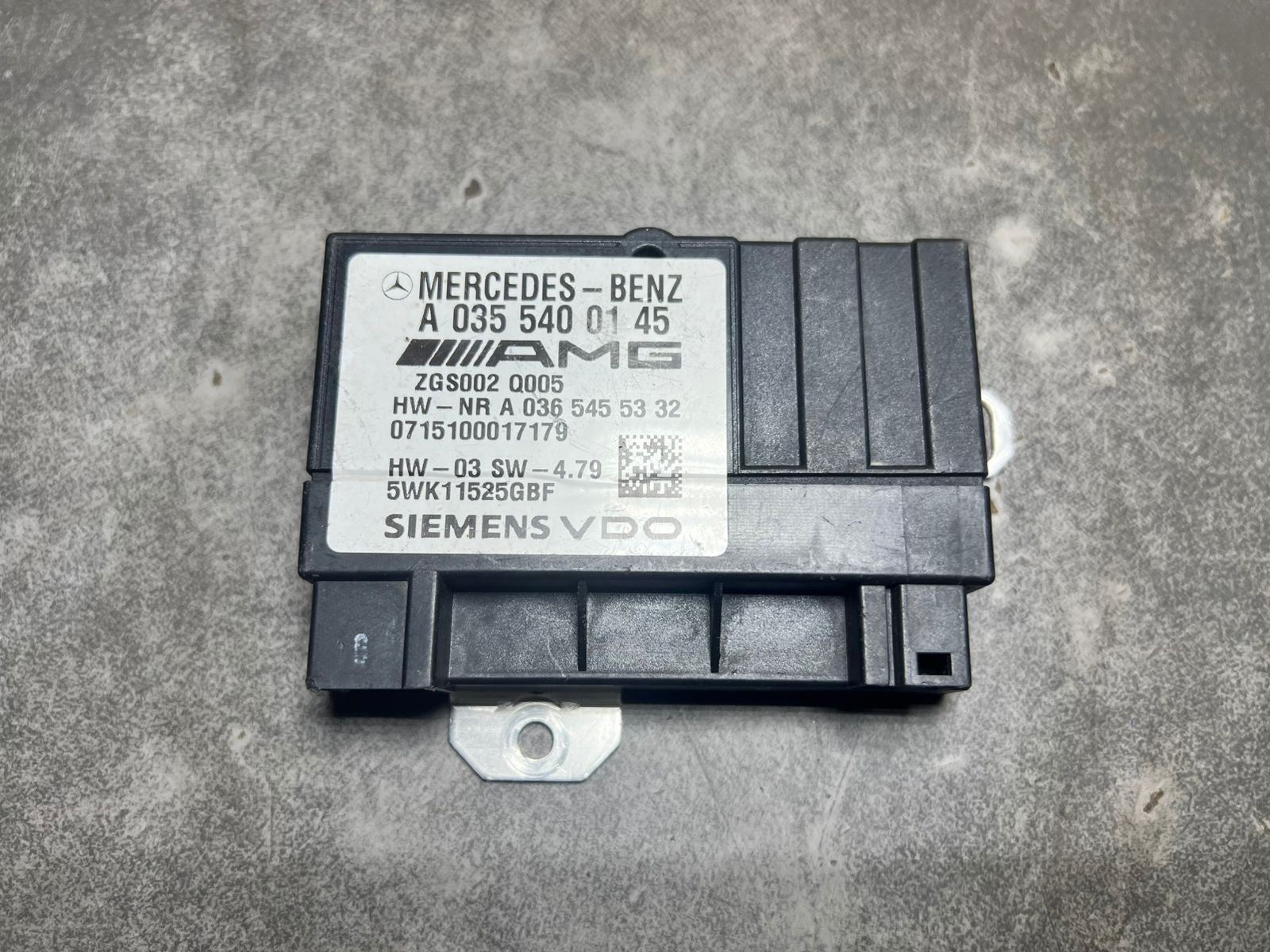 Mercedes W164 ML63 CLS63 AMG Fuel Pump Motor Control Module  A035 5400145 OEM