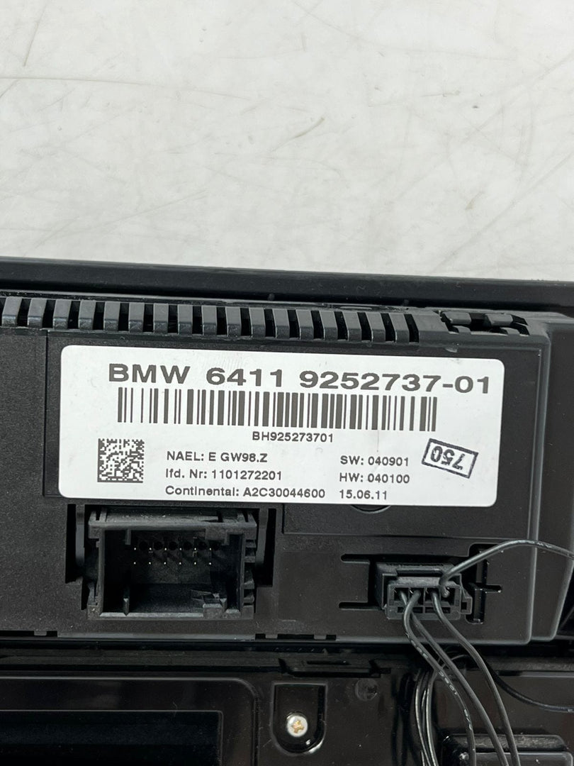 2011-2013 BMW X3 F25 Climate Control Switch Panel 9252737 OEM
