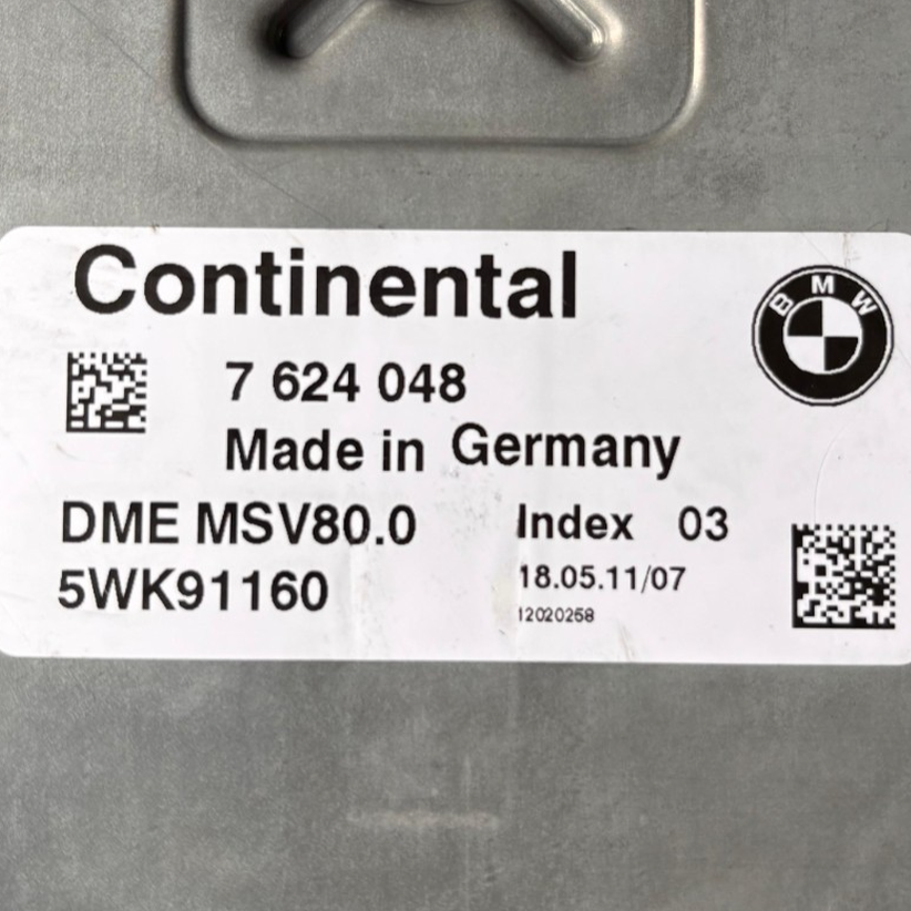 BMW  X1 E84 N52 ENGINE CONTROL UNIT MODULE ECU ONLY - 7624048