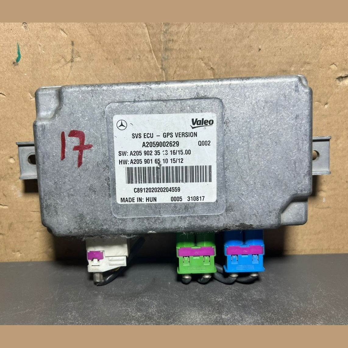 15-20 Mercedes W205 Surround View Camera Control Module  A205 9002629 OEM