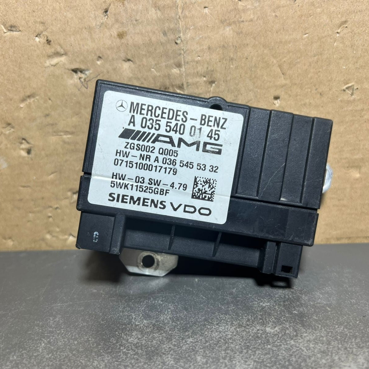 Mercedes W164 ML63 CLS63 AMG Fuel Pump Motor Control Module  A035 5400145 OEM