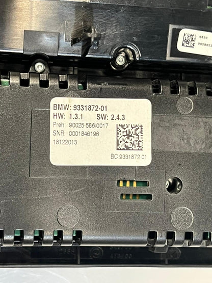 BMW 7 Series F01 F02 Radio Air Conditioning Switch Control Unit Panel 9331872