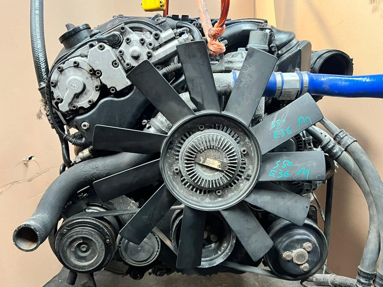 BMW E36 M3 S50B30 3.0L Complete Engine & Manual Gearbox 75K KM 50030546 OEM