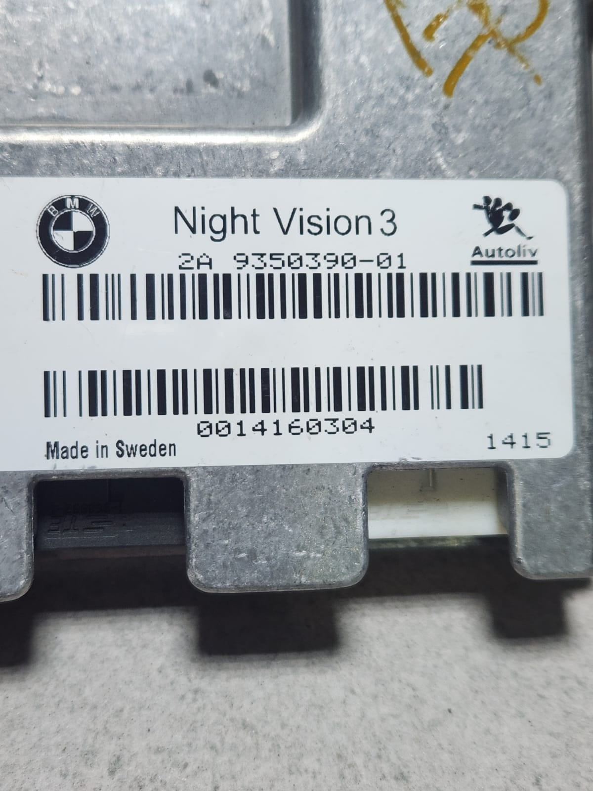 2014 BMW 750Li Night Vision Camera Control Module 9350390 7 Series F01 F02 F03 