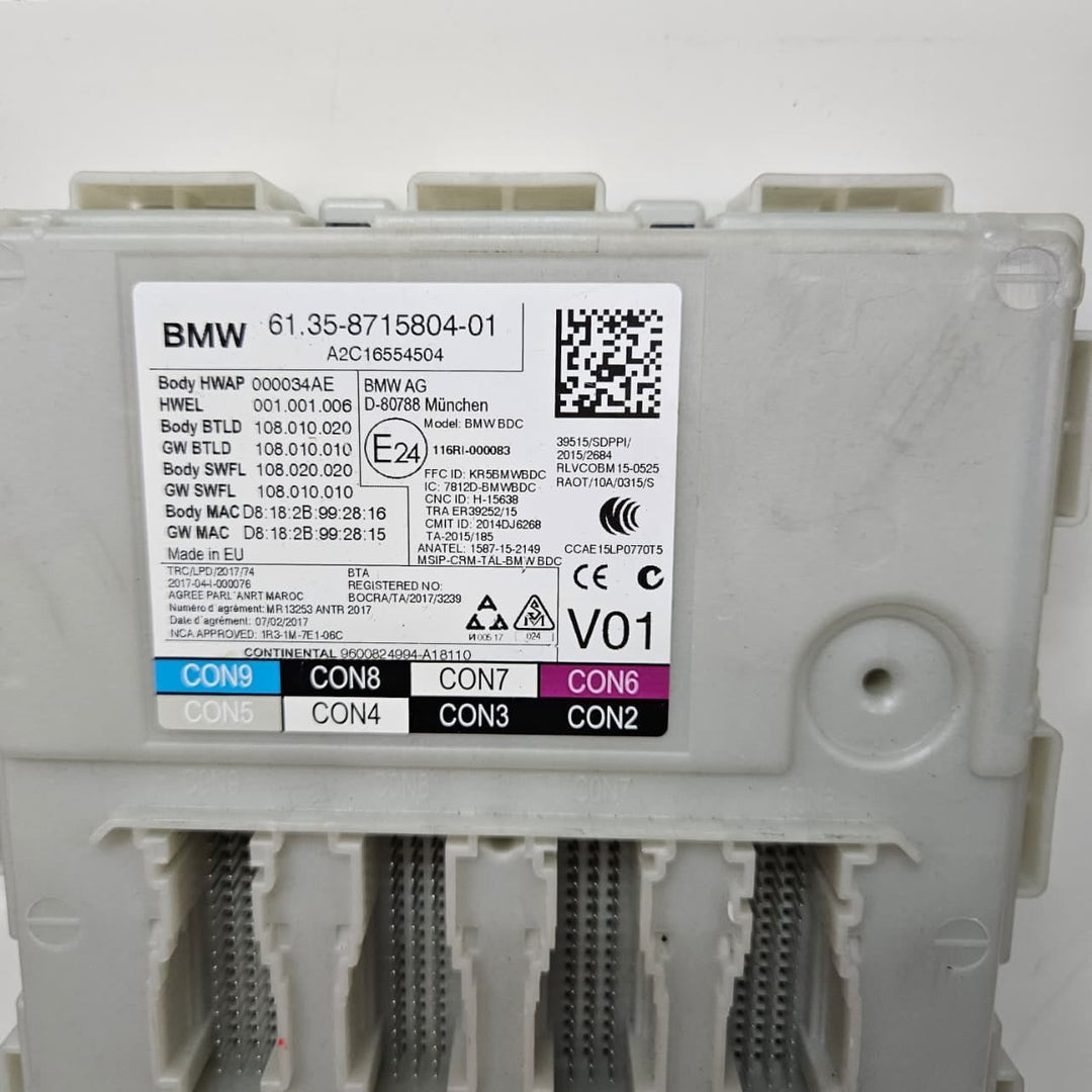 9487767-2018-2020 BMW 5 Series G30 2.0 petrol hybrid B48 Engine Control Unit SET