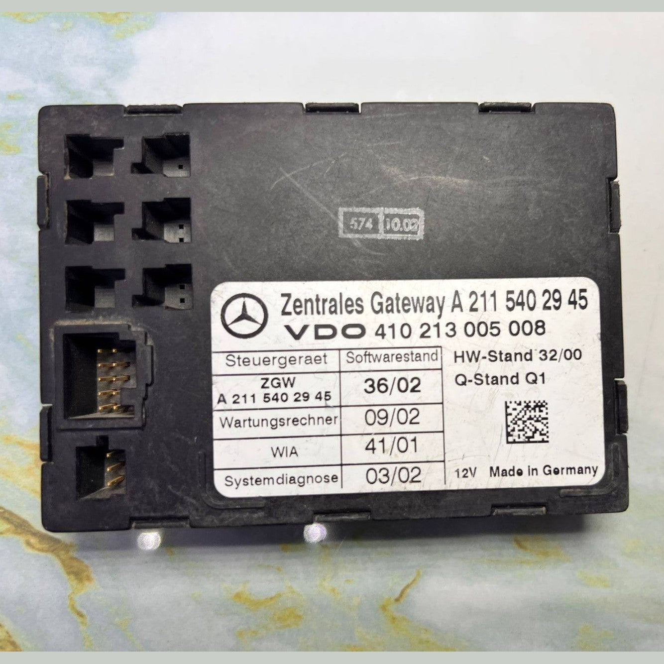 2003-2007 Mercedes-Benz E320 Central Gateway Control Module A 2115402945 E-Class