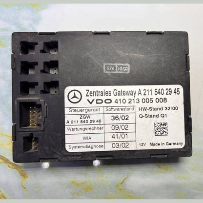 2003-2007 Mercedes-Benz E320 Central Gateway Control Module A 2115402945 E-Class