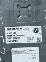 قم بتحميل الصورة إلى عارض الصور، 2007 BMW X5 E70 N52 Engine Control Unit ECU Set msv80 + cas3 + 1key 7576297
