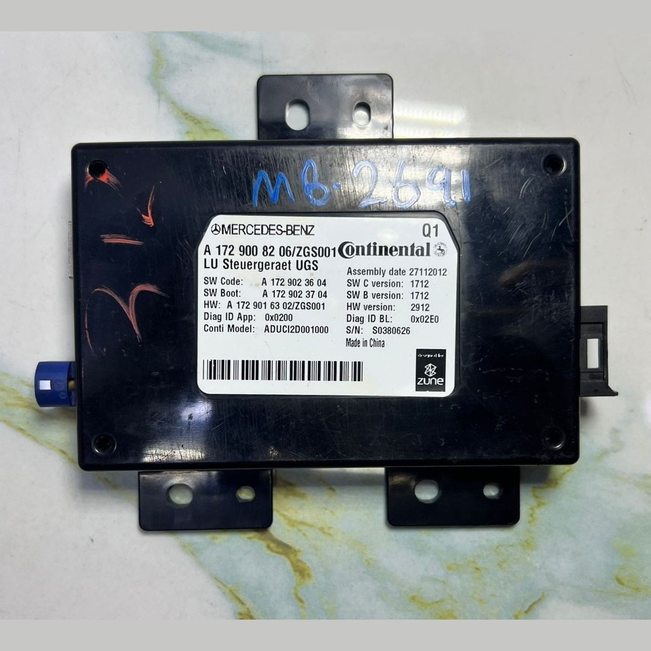 Mercedes Multimedia Control Unit A1729008206 CLS W218 and W204