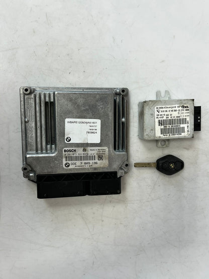 2004-2011 BMW X3 E83 Engine Control Unit ECU SET DDE+EWS+1KEY 7809196 OEM