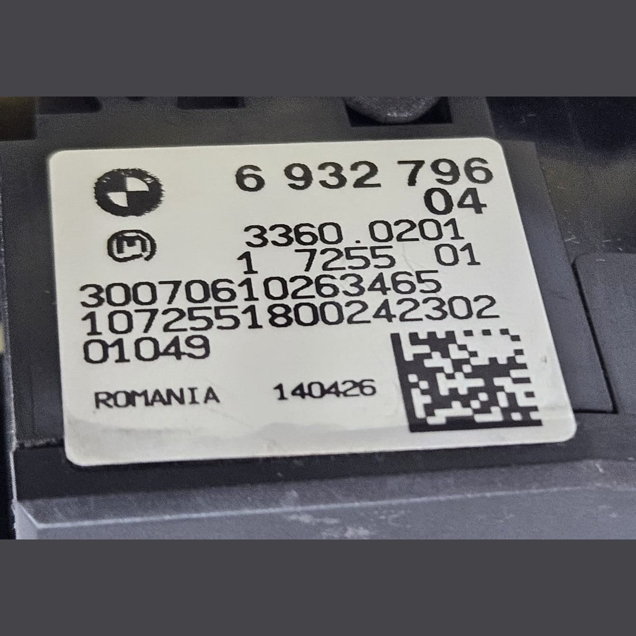 2007-2013 BMW E90, E91, E92 Headlight Control Switch 6932796 OEM