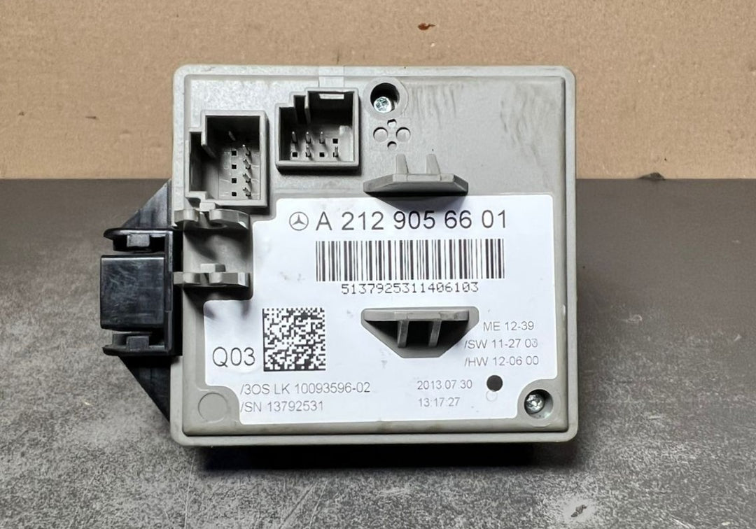 10-16 Mercedes CLS550 W218 Ignition Switch Module Unit W/key A2129056601 OEM