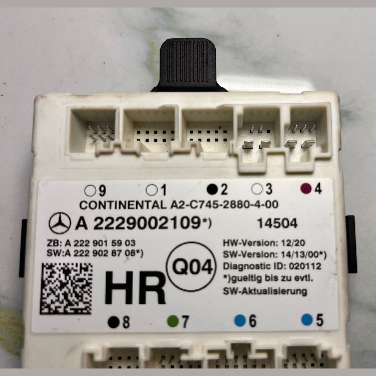 2015-2018 Mercedes-Benz C300 Door Control Unit Module A 2229002109 W205 C-Class