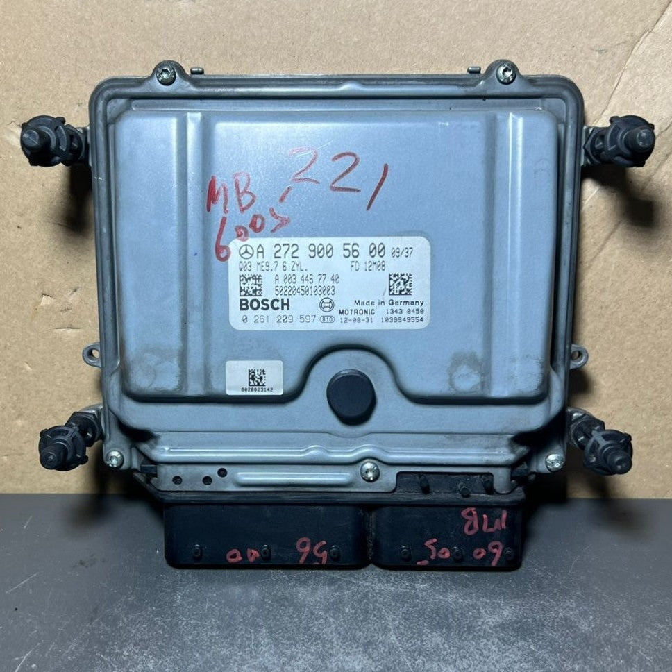 07-12 Mercedes W221 S-Class Engine Control Module Unit ECM ECU A272 9005600 OEM