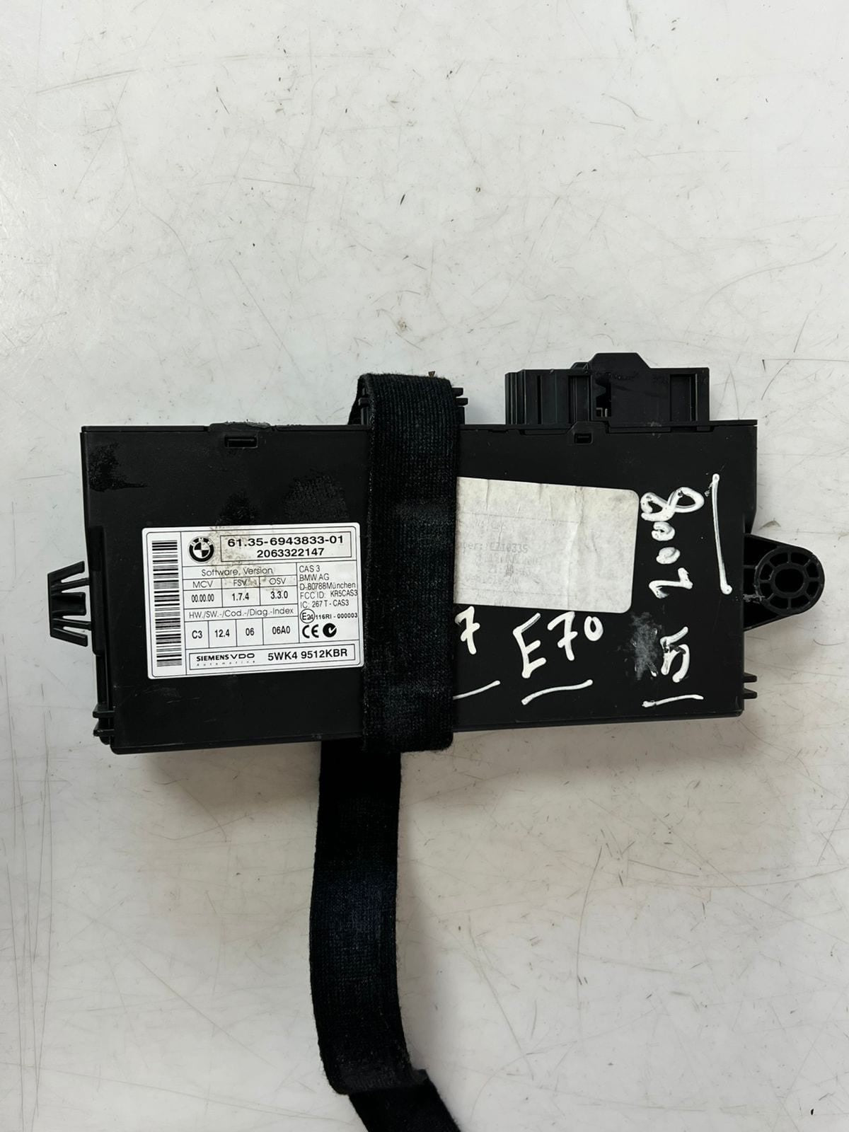 2007-2013 BMW X5 E70 N57 Engine Control Unit ECU SET DDE+CAS3+1KEY 7805585 OEM