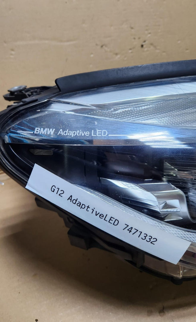 Genuine 2016-2019 BMW 750i Led Adaptive Headlight 7471332 G11 G12 750i USA 